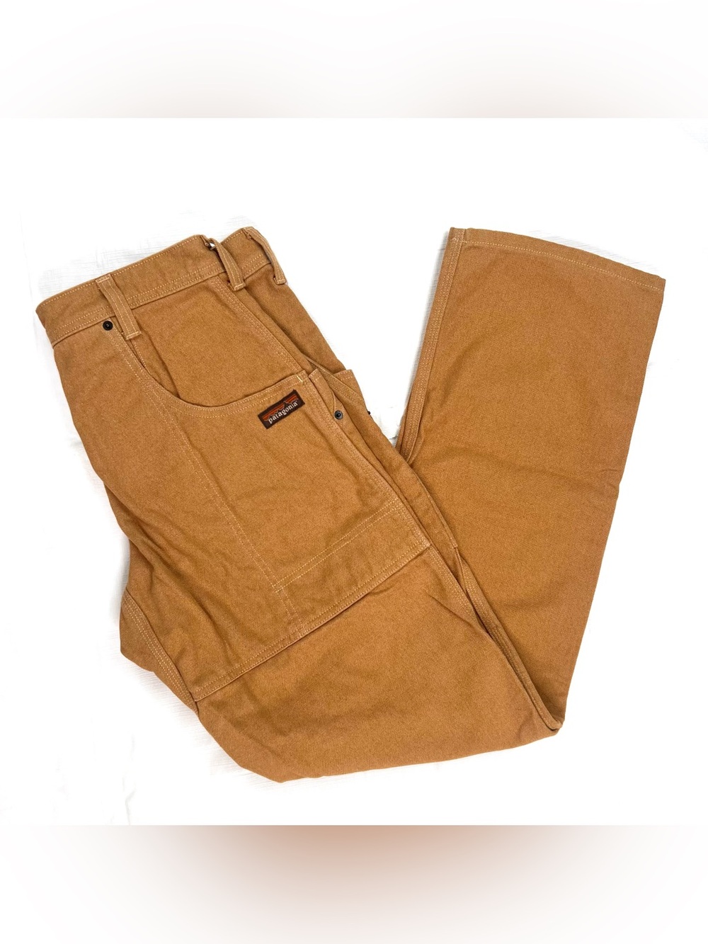 Patagonia Iron Forge Double Knee Pants Men's 32X33 Brown Hemp Canvas Work Wear - Picture 15 of 15